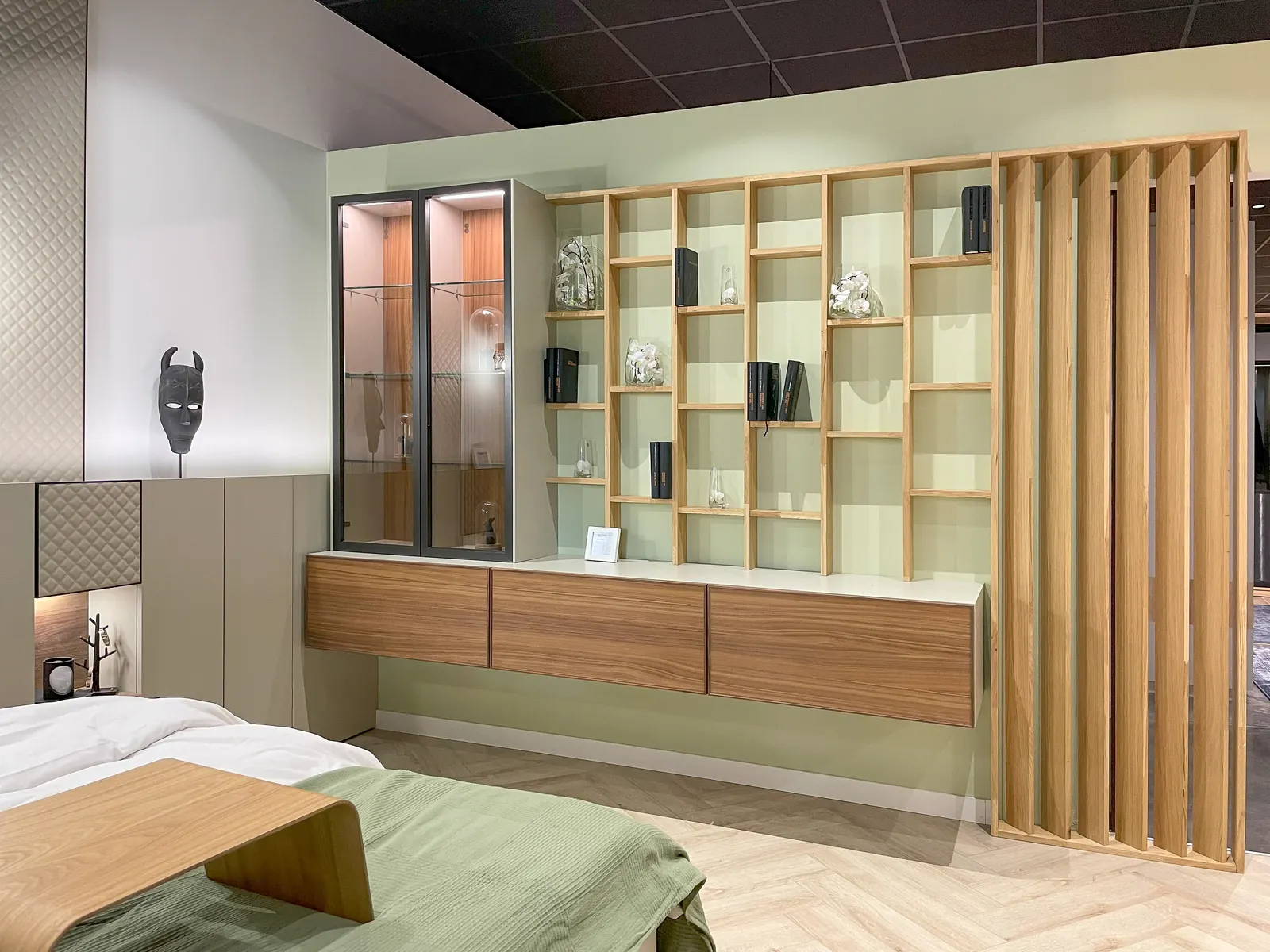 Meuble TV avec claustra sur mesure